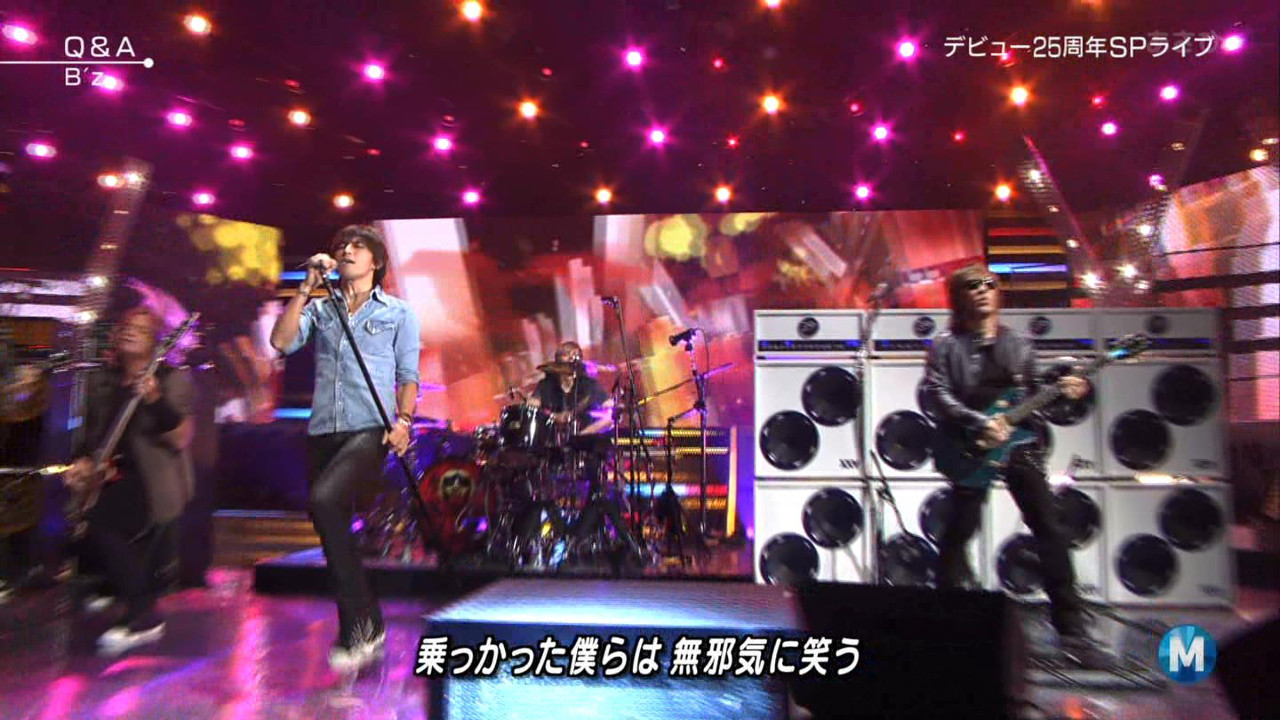 B'z performing Q&A on Music Station